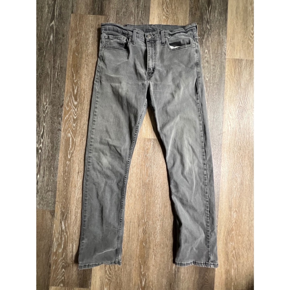 Levi's 511 Slim Fit Jeans Mens 34x32 Gray Faded Stretch Denim Pants